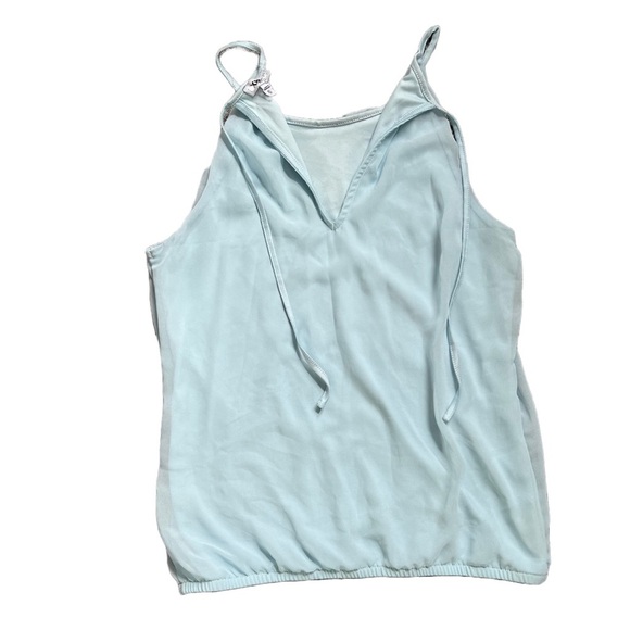 EXPRESS LIGHT BLUE HIGH NEXK FULL LENGTH TANK TOP SIZE XS - Picture 6 of 9